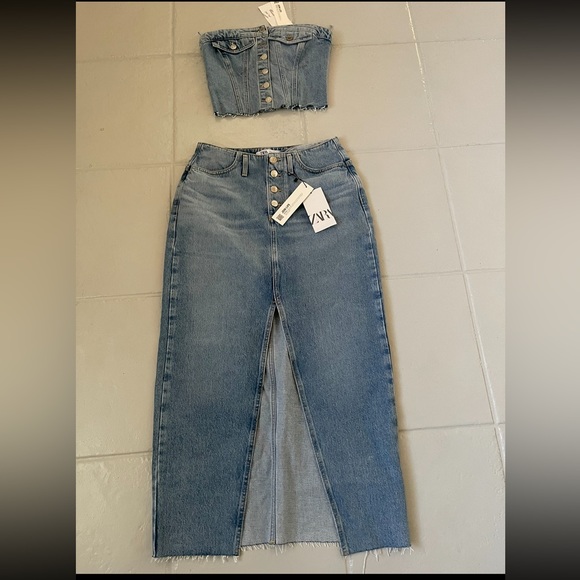 Zara Pants - Zara two pieces denim set